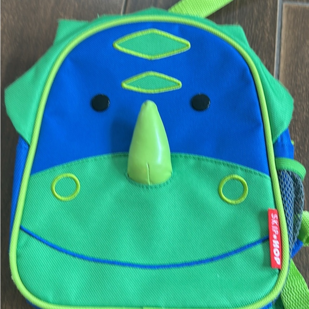 Skip Hop Blue and Green Dino Mini Backpack
